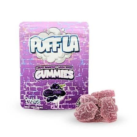 Puff LA Diamond & Hash Rosin Gummies – 500mg THC