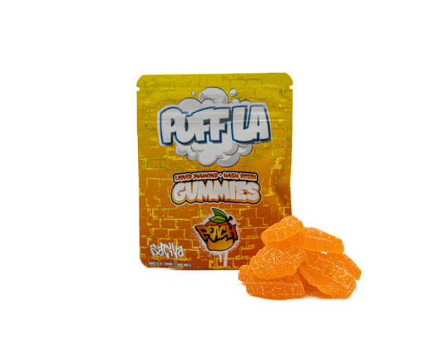 Puff LA Diamond & Hash Rosin Gummies – 500mg THC